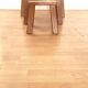 3 nesting tables in Brutalist style from the 70s in light oak.