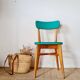 Chaise bistrot années 60 verte