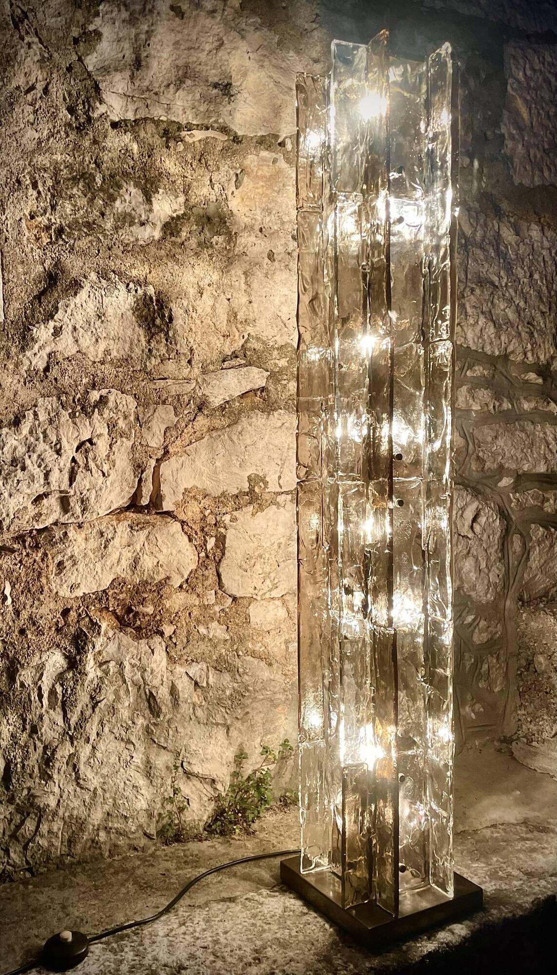 Floor Lamp LT379 Murano Glass by Carlo Nason for Mazzega, Italy,