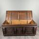 Large carved wooden chest, Renaissance style, 19th century