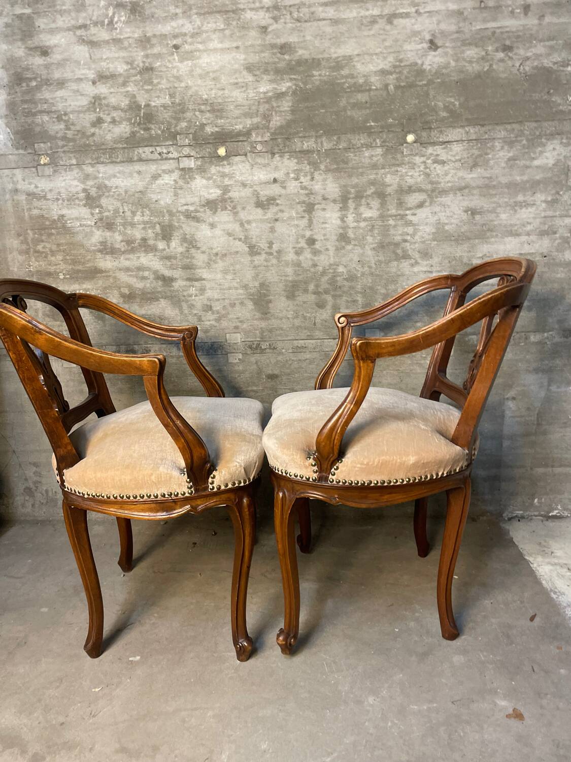 Pair of Venetian armchairs