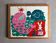 Wooden frame puzzle from the 1940s/50s depicting a pink whale.