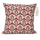 Ottoman cushion cover style ikat beige / garnet - 50 x 50