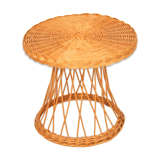 Braided rattan table