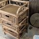 Meuble en rotin vintage