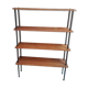 Etagère en bois pied métal