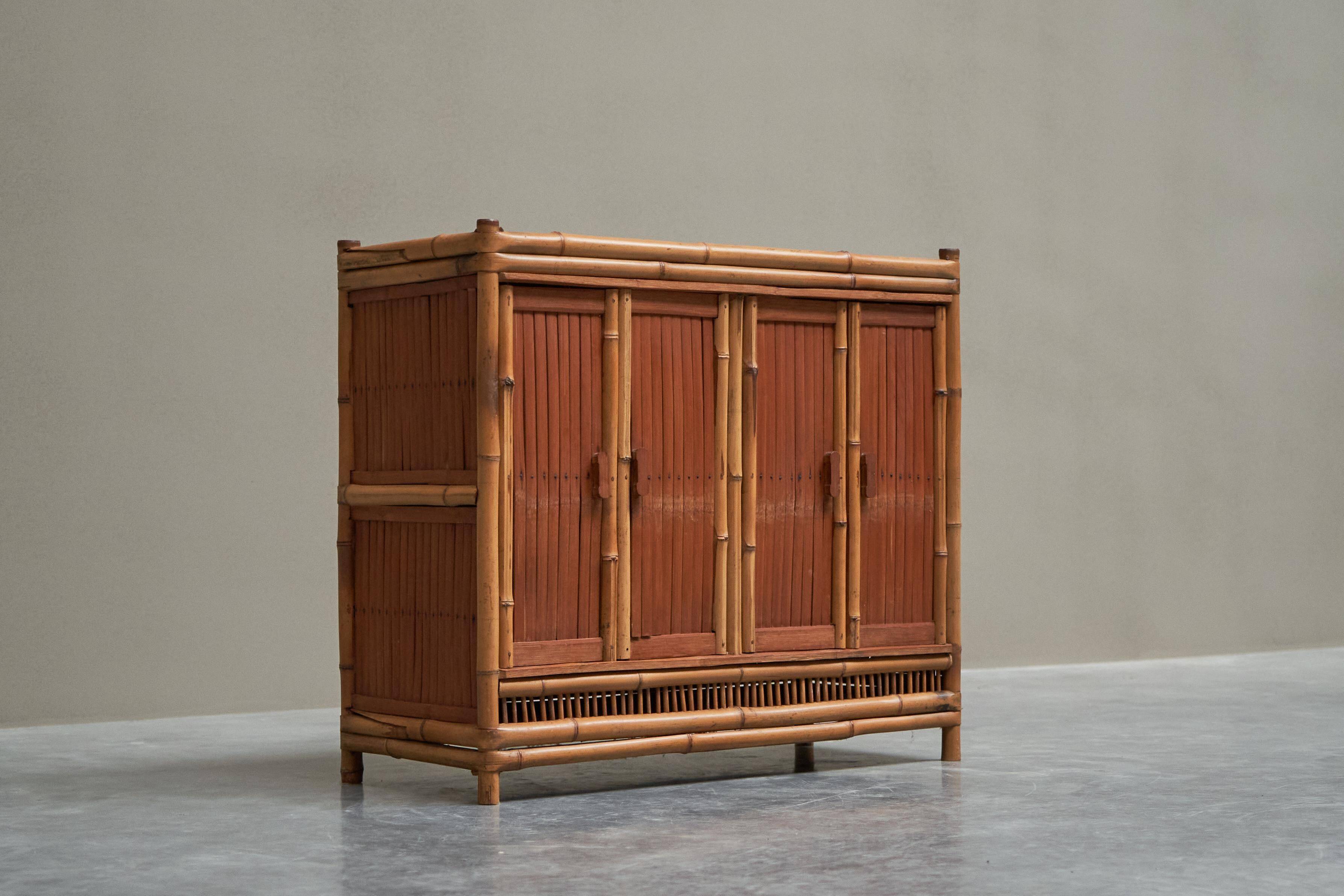Mid-Century Bamboo Wardrobe from the 1960s