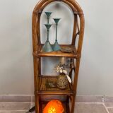 Vintage rattan shelf