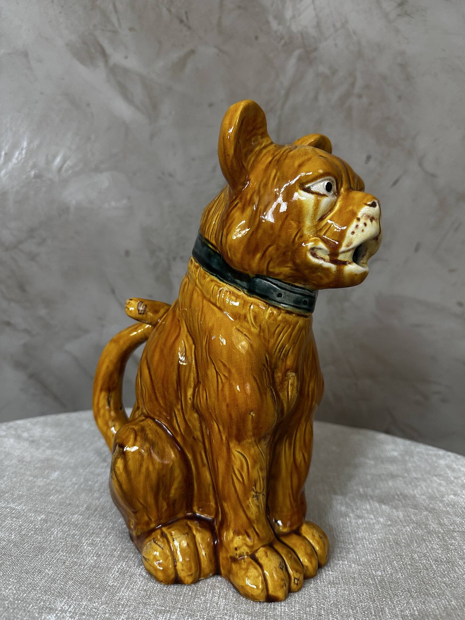 Dog ceramic jug