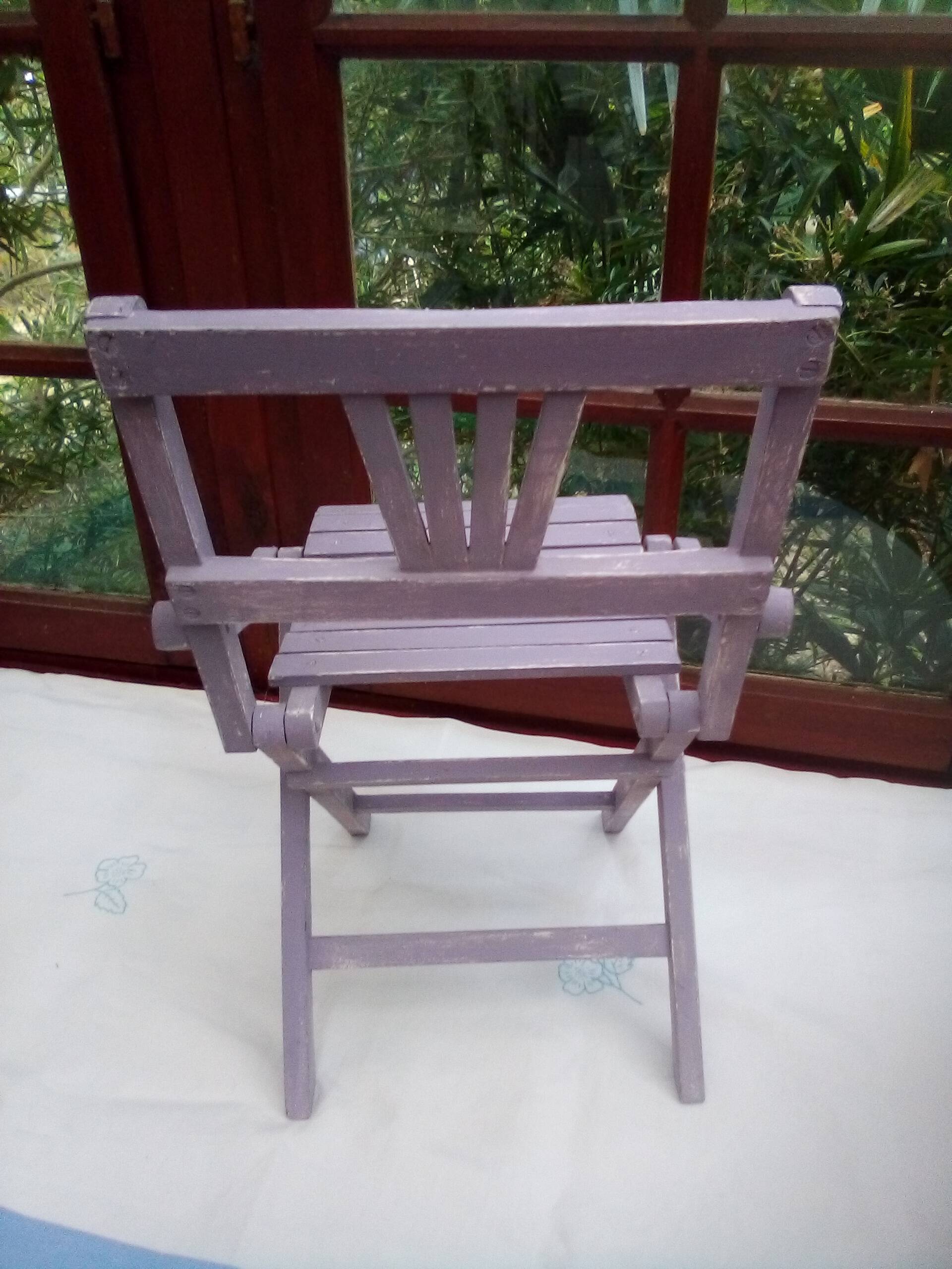 Wooden children's chair