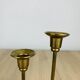 Bougeoir laiton double, vintage