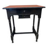 Small black pedestal or console table