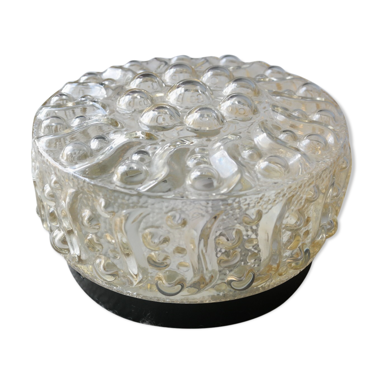 Ceiling light bubbles Helena Tynell amber glass
