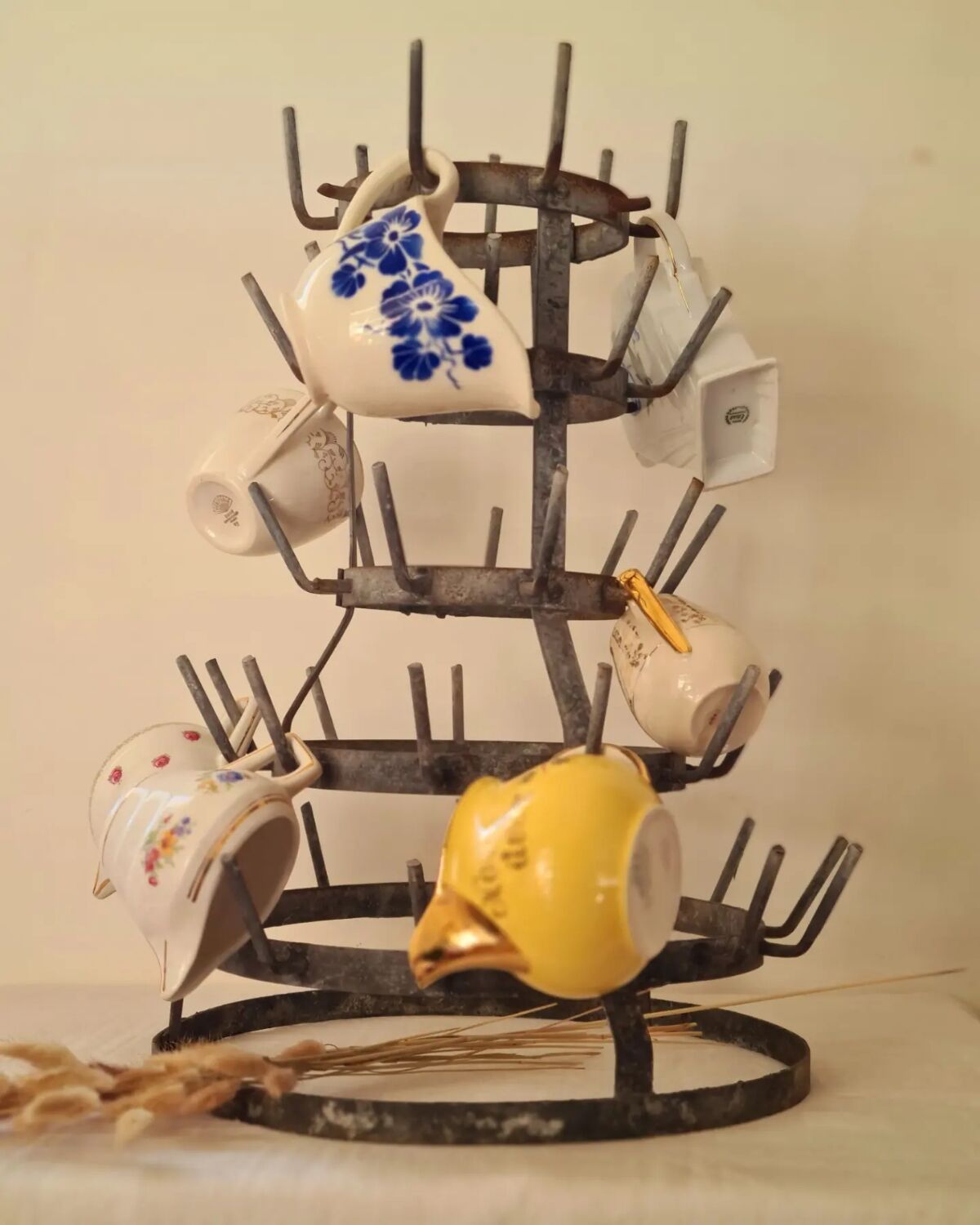 Antique bottle hedgehog