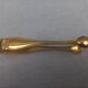 Christofle pearls - sugar tongs 11 cm silver-gold metal perfect condition