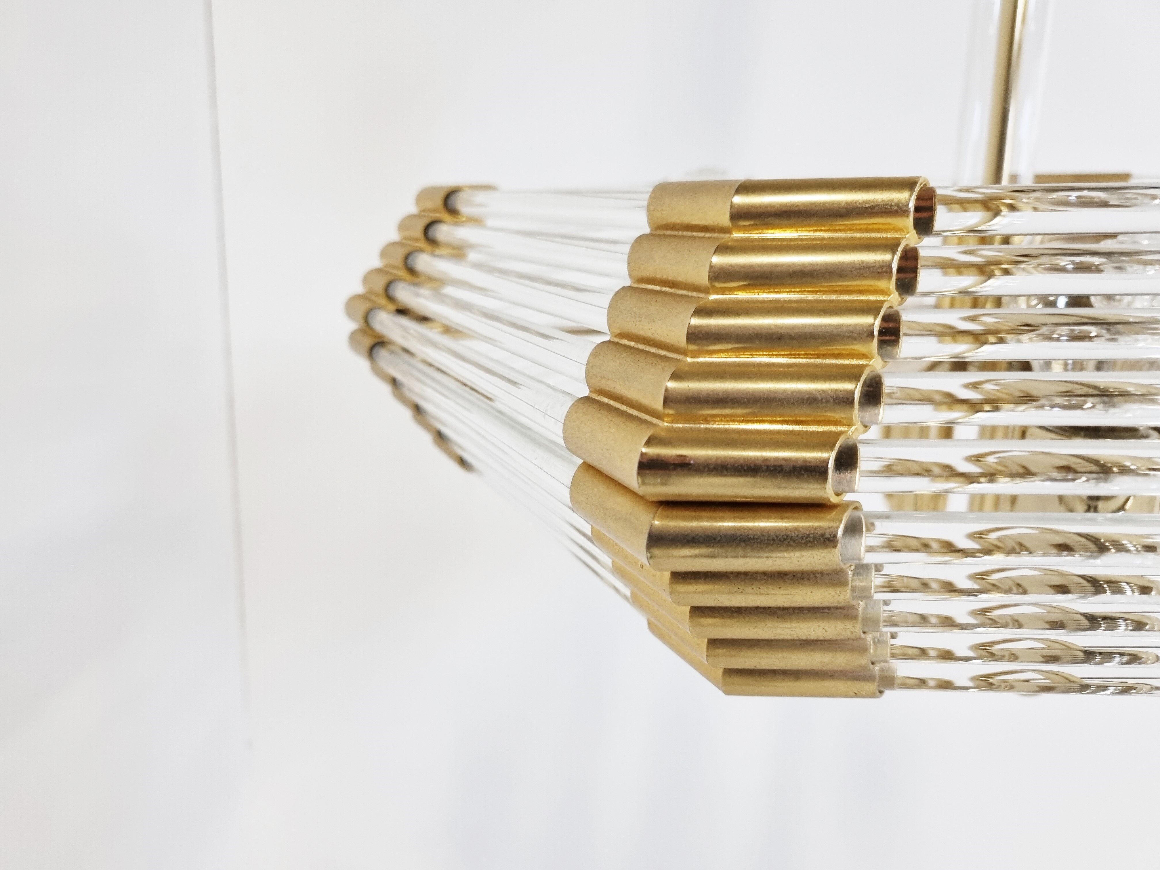 Vintage crystal Chandelier by Bakalowits & Sohne , 1980's