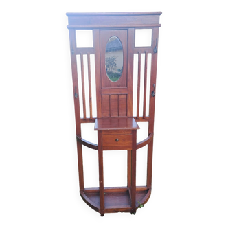 Art Deco mahogany cloakroom