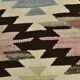 3x10 Cream & Brown Vintage Kilim Runner Rug, 81x306Cm