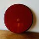 Large red enameled sheet metal tray - floral decoration - Sun Cloud - Made in England