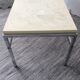 Vintage coffee table 70 in molded resin and chrome metal