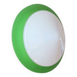 Glass and opaline wall lamp Italy 70s