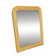 Antique Louis-Philippe mirror, gilded and patinated.