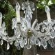 Old crystal chandelier, lustre cristal