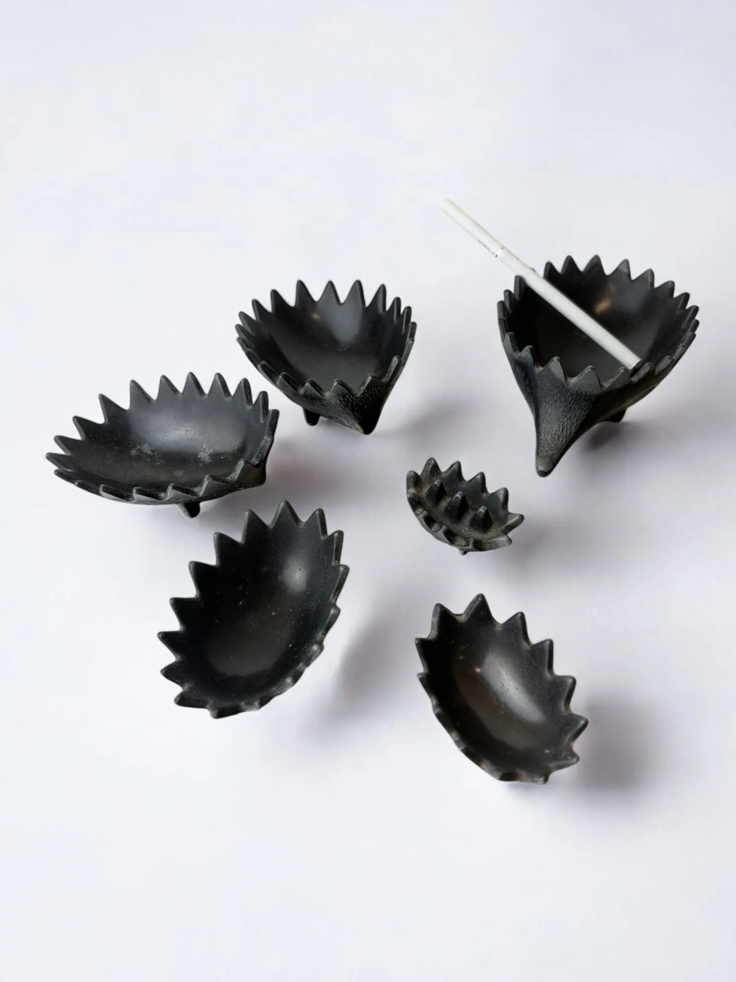 Stackable hedgehog ashtray set by Walter Bosse for Hertha Baller, Austria, midcentury
