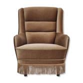 Fauteuil danois à dossier haut années 1960