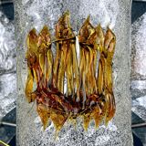 Amber chrome chandelier Murano mid-century by Toni Zuccheri for Mazzega, Italy, 1970s.