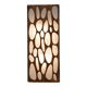 Wall light in cherry wood and rice paper, prod. Steelline 1980