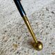 Vintage floor lamp, brass decorations, tripod legs circa 1960's