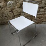 Lot of 6 chrome metal chairs