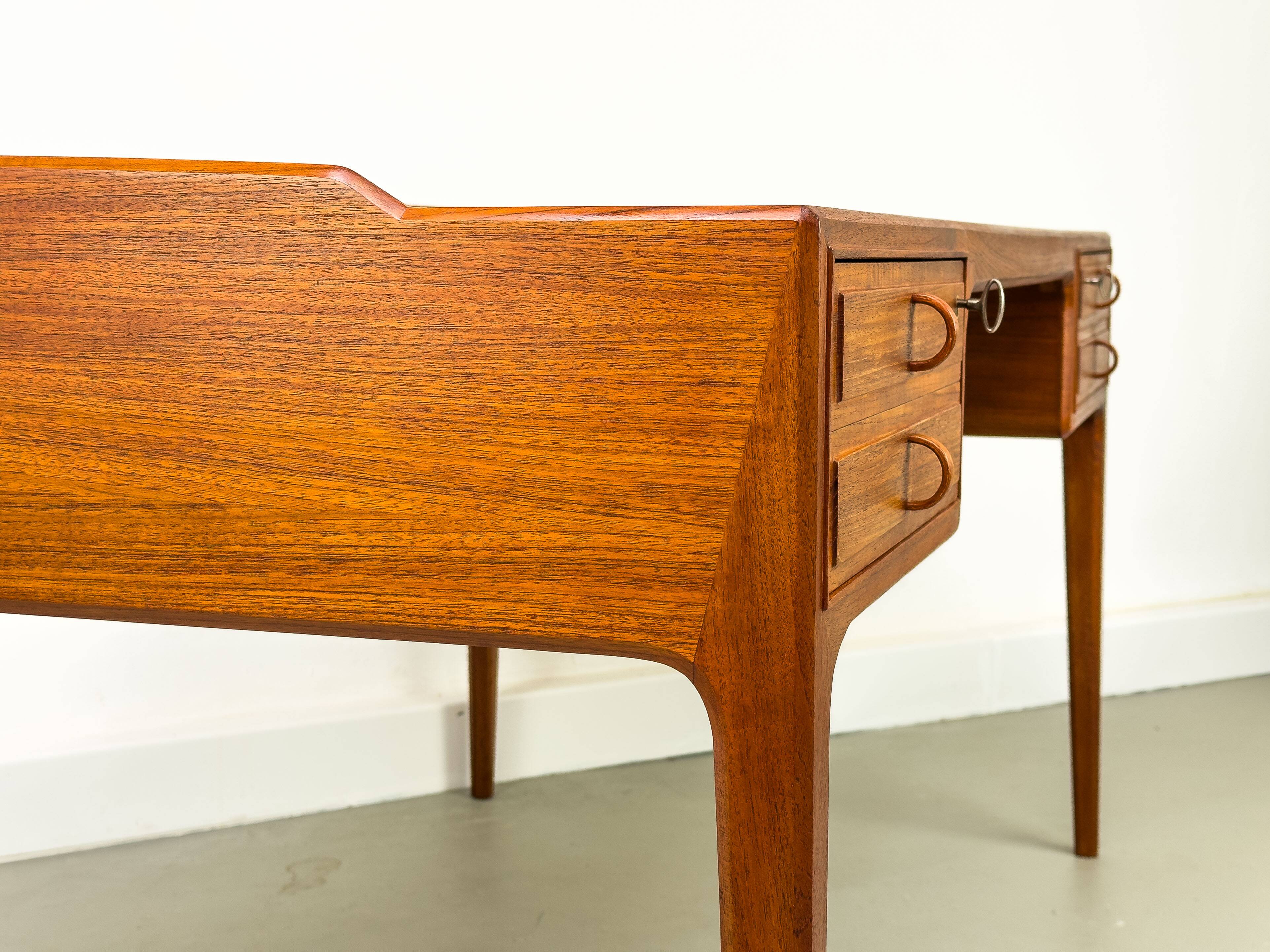 Teak Desk by Bertil Fridhagen for Bodafors, 1960s