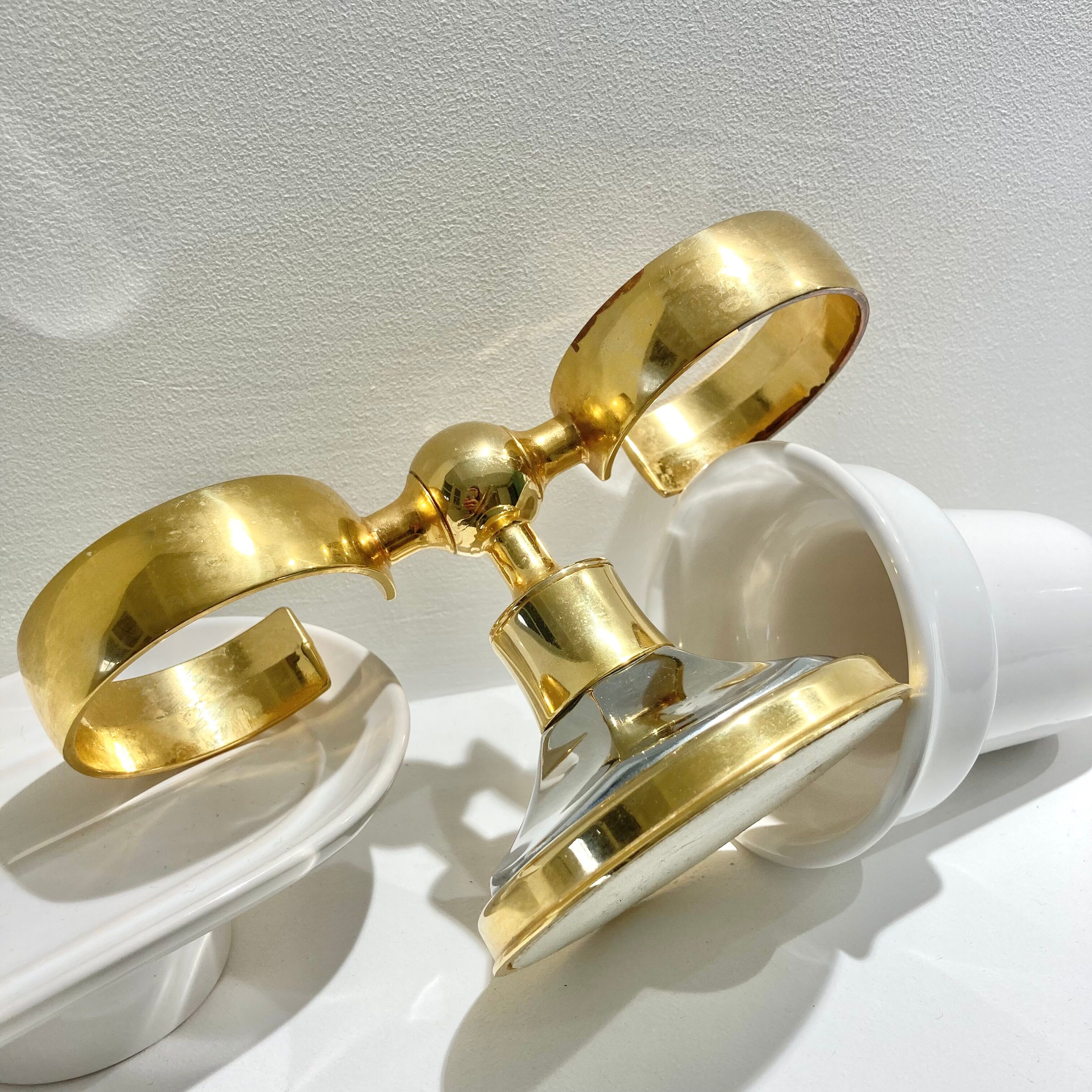 Art Deco soap dish and toothbrush holder