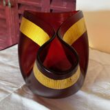 Sublime cup signed salviati murano, vintage model "pizzicati" 36 cm