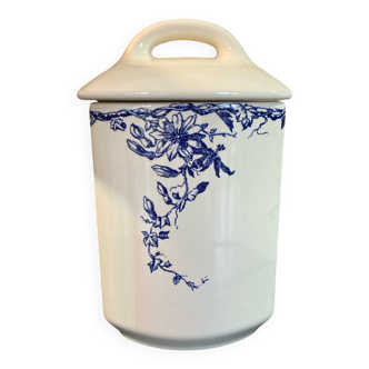 Passionflower spice jar in Luneville earthenware