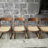 Baumann sled chairs, set of four