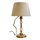 Vintage marble and velvet metal lamp
