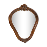 Mirror with wood frame 34x27cm