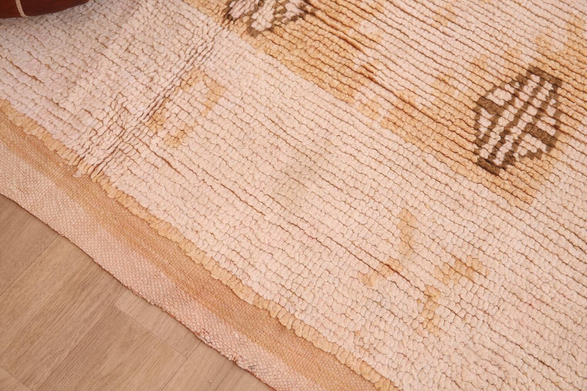 Yellow Vintage Moroccan Rug 159 x 282, Berber Wool Rug, Handmade Boho Rug