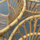 4 Fauteuils de jardin vintage rotin corbeille 1950/ 1960