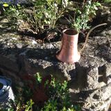 Brushed red copper watering can vintage 60s/70s