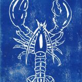 Triptych (trio) of linocuts