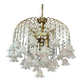 Vintage Murano glass chandelier and tassels circa 1970