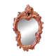 Gilded plaster wall mirror, Rococo style, mid-20th century