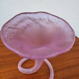 Old blown glass cornucopia vase