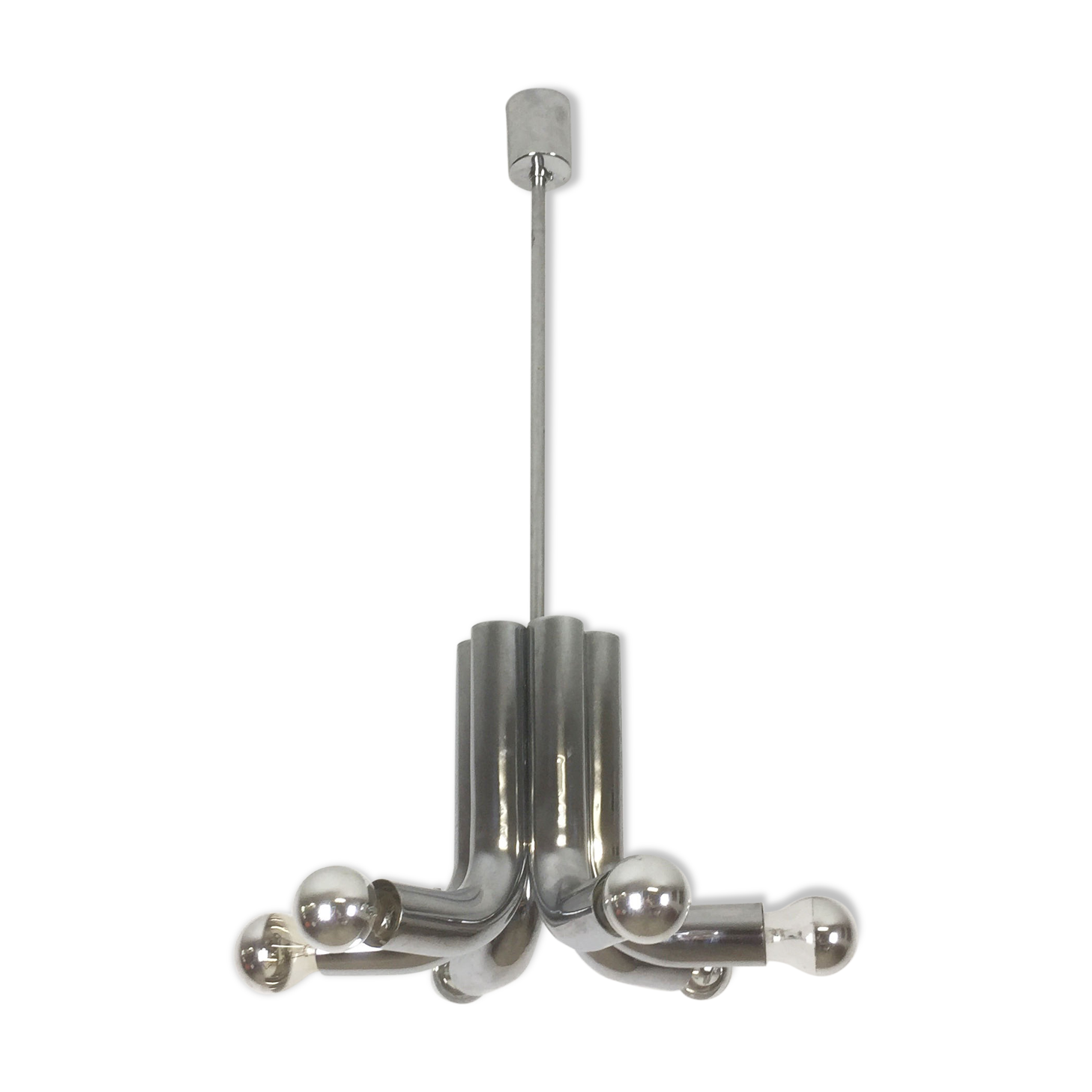 Modernist suspension chrome Sputnik of Cosack Lights