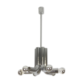 Suspension moderniste chrome Sputnik de Cosack Lights