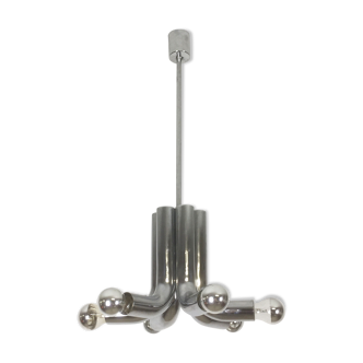 Modernist suspension chrome Sputnik of Cosack Lights